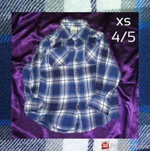 Boys flannel top size xs 4/5